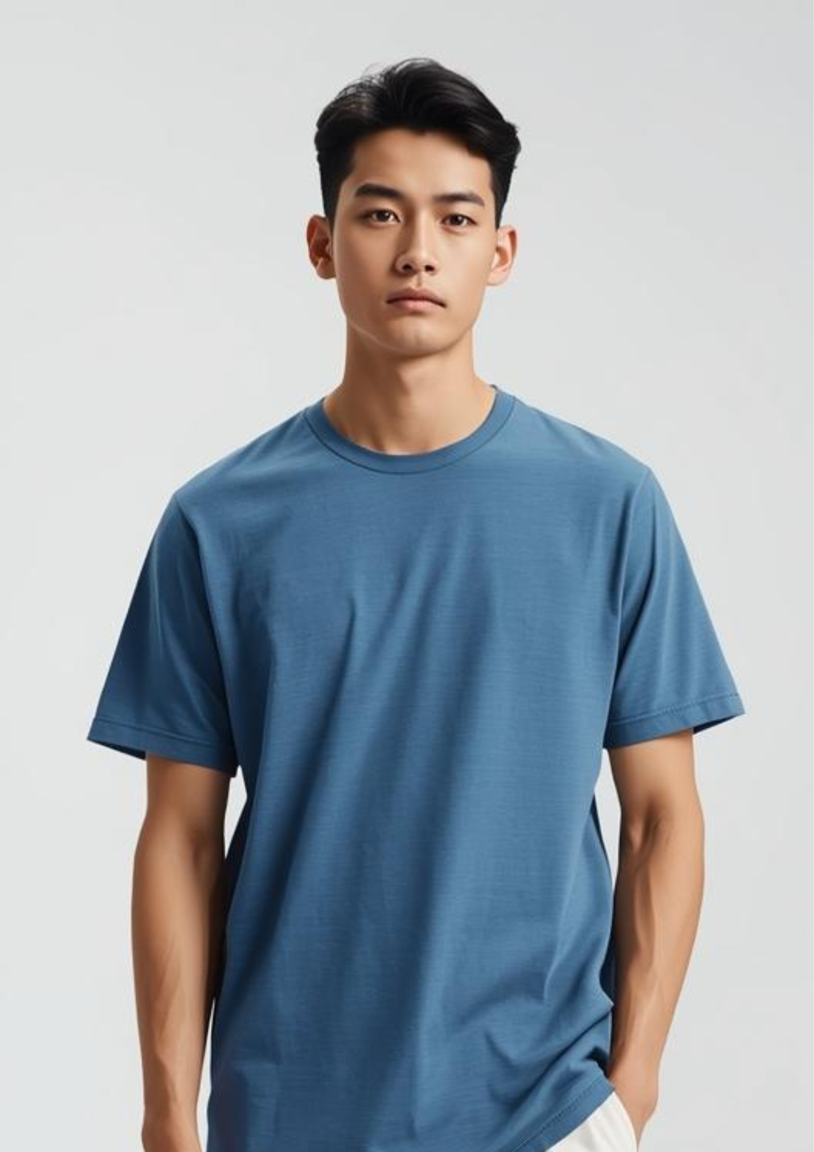 Plain Half Hand T-Shirt Lycra