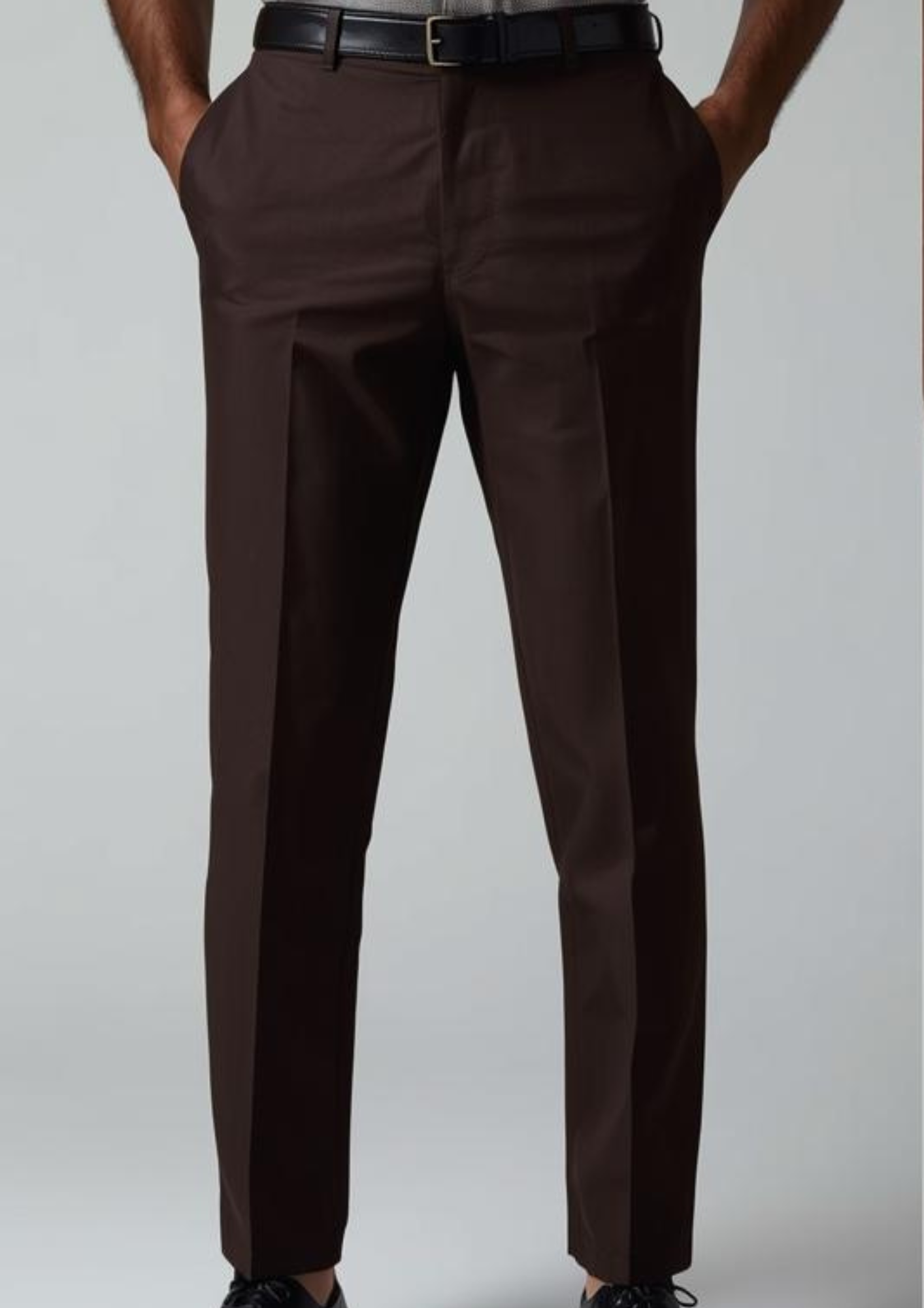 Lycra Formal Pant for Men (brwon)