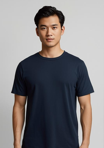 Plain Half Hand T-Shirt Lycra