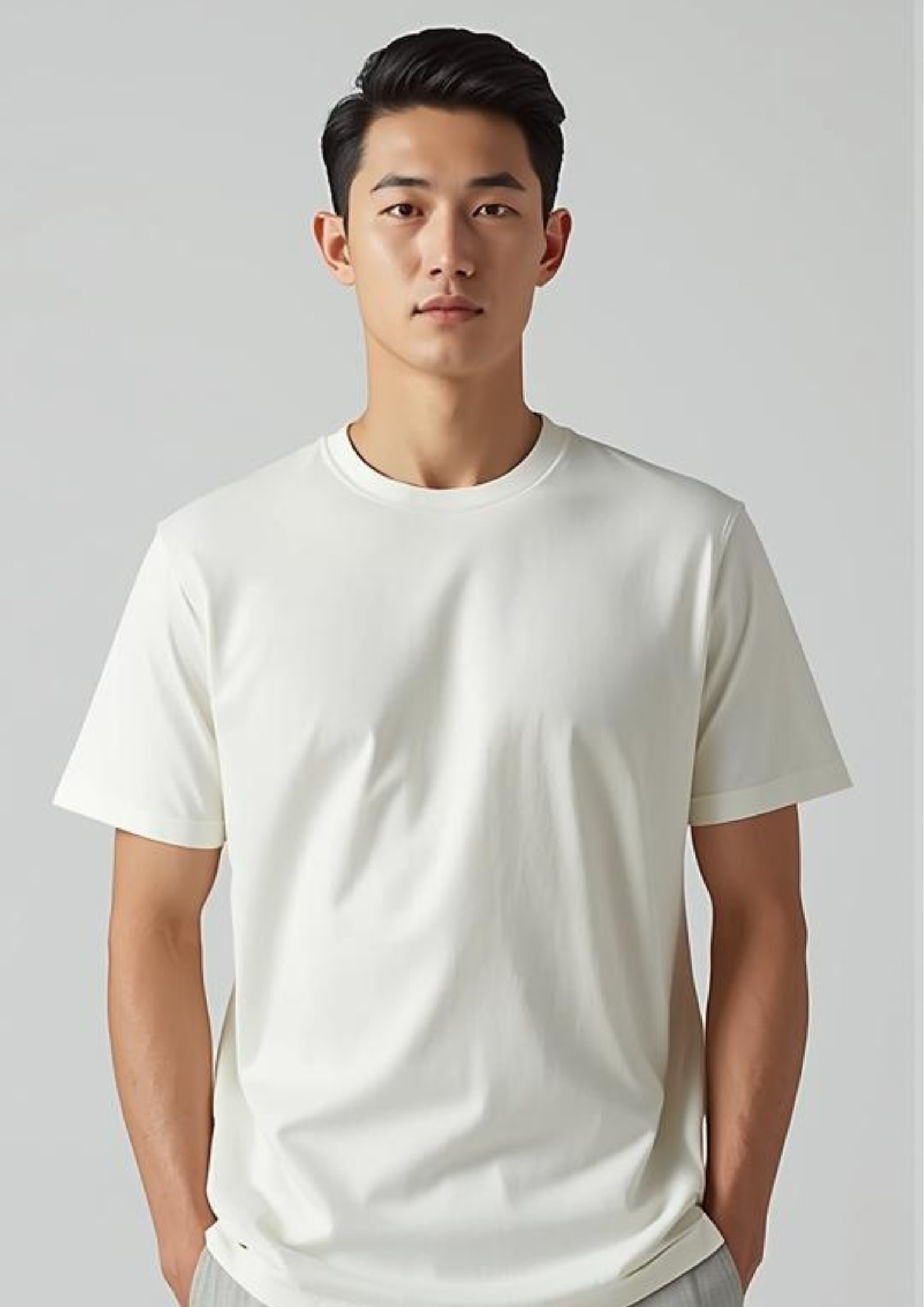 Plain Half Hand T-Shirt Lycra