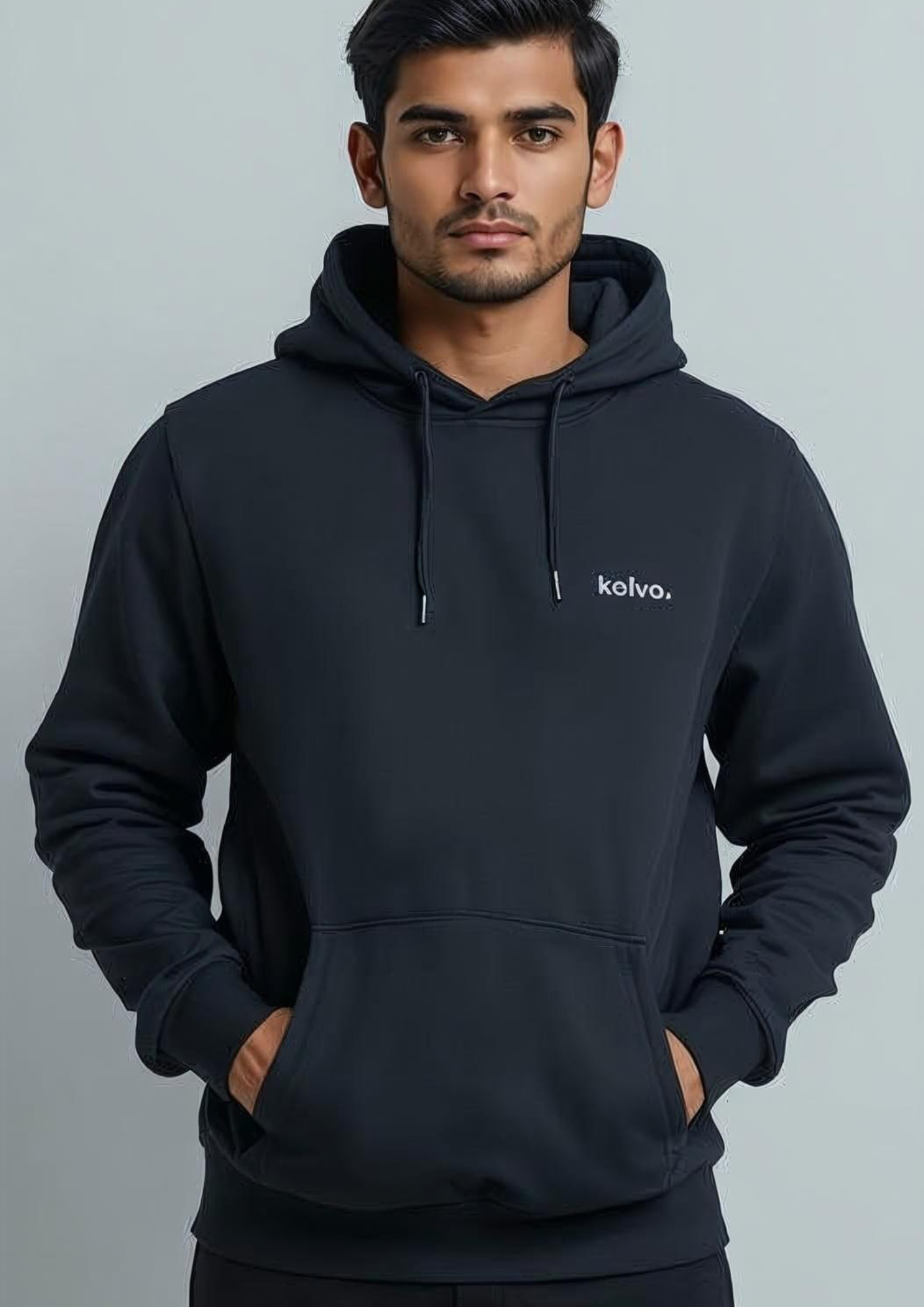 Hoodie Unisex Solid navy
