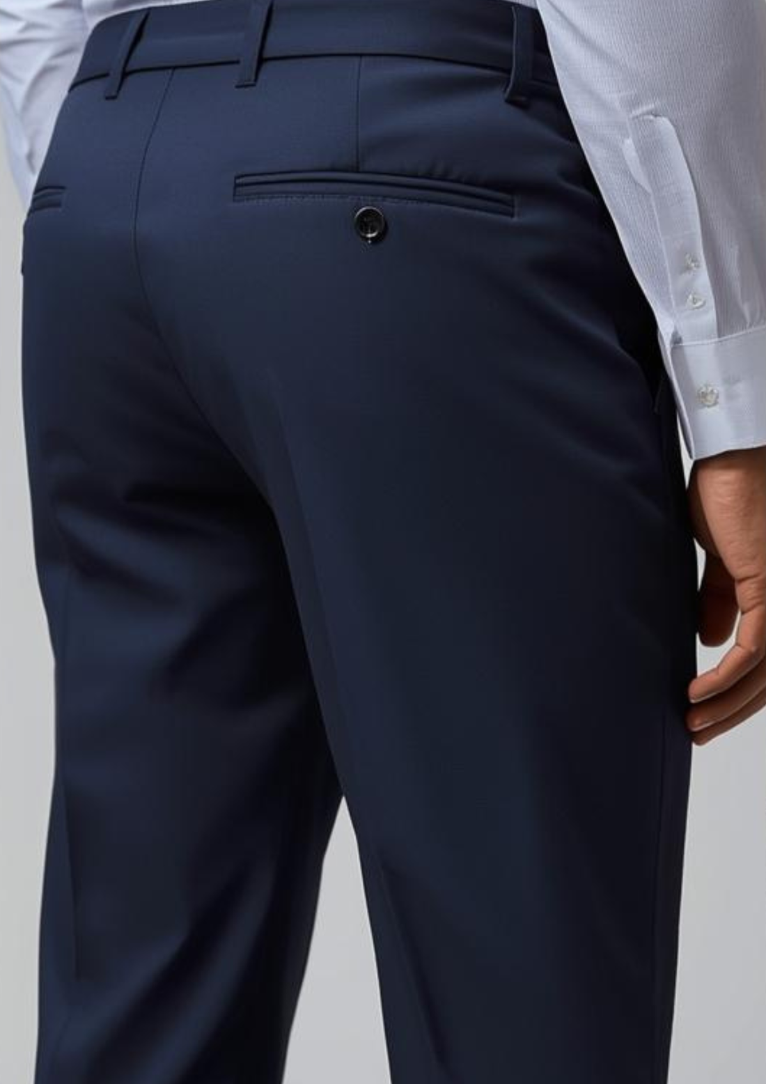 Lycra Formal Pant for Men (navy)