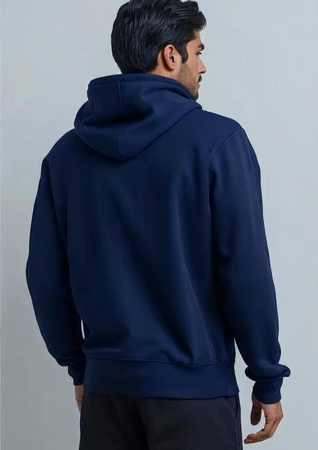 Hoodie Unisex Solid blue