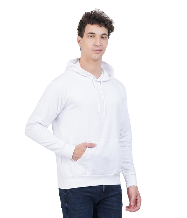 Hoodie Unisex Solid white