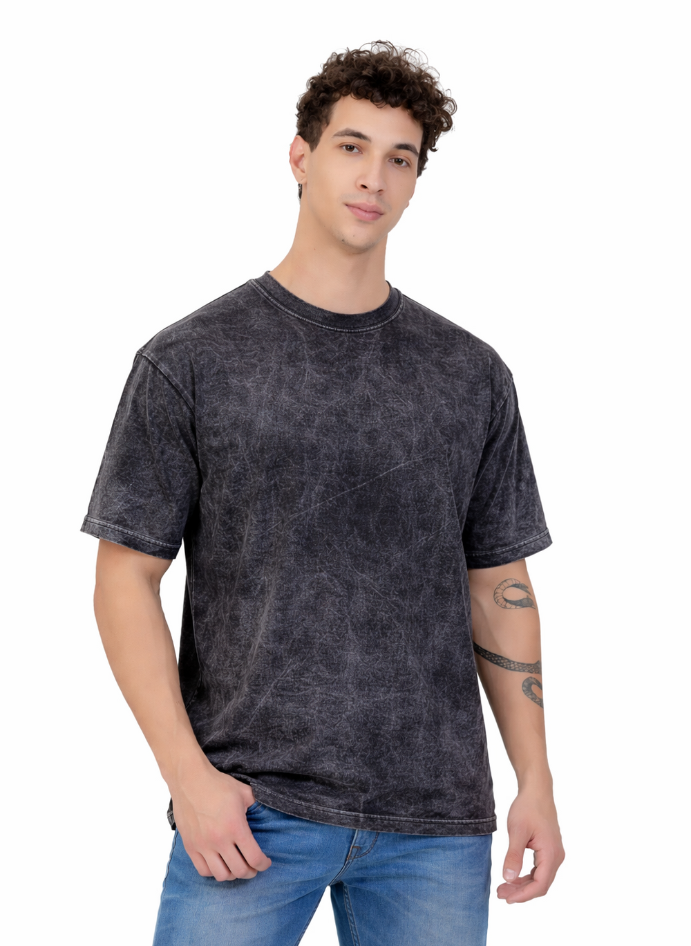 Acid Wash Oversized Cotton T-shirt