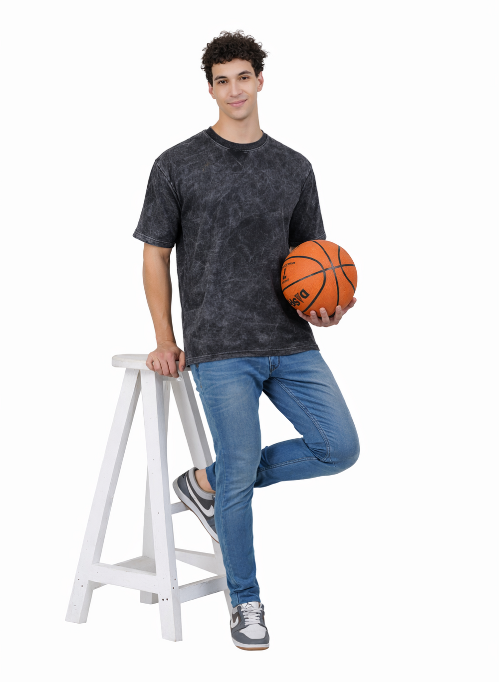 Acid Wash Oversized Cotton T-shirt