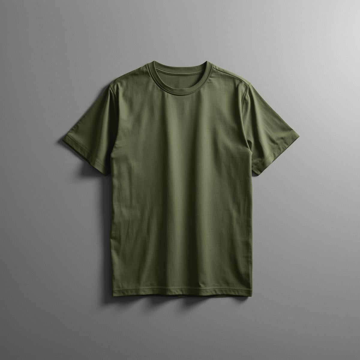 Plain Half Sleeve T-Shirt(Olive Green)