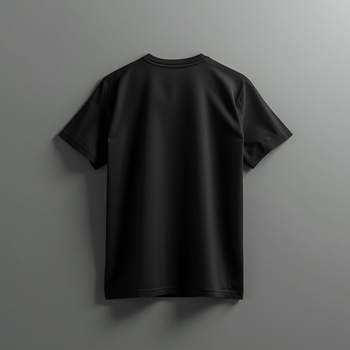 Plain Half Sleeve T-Shirt(black)