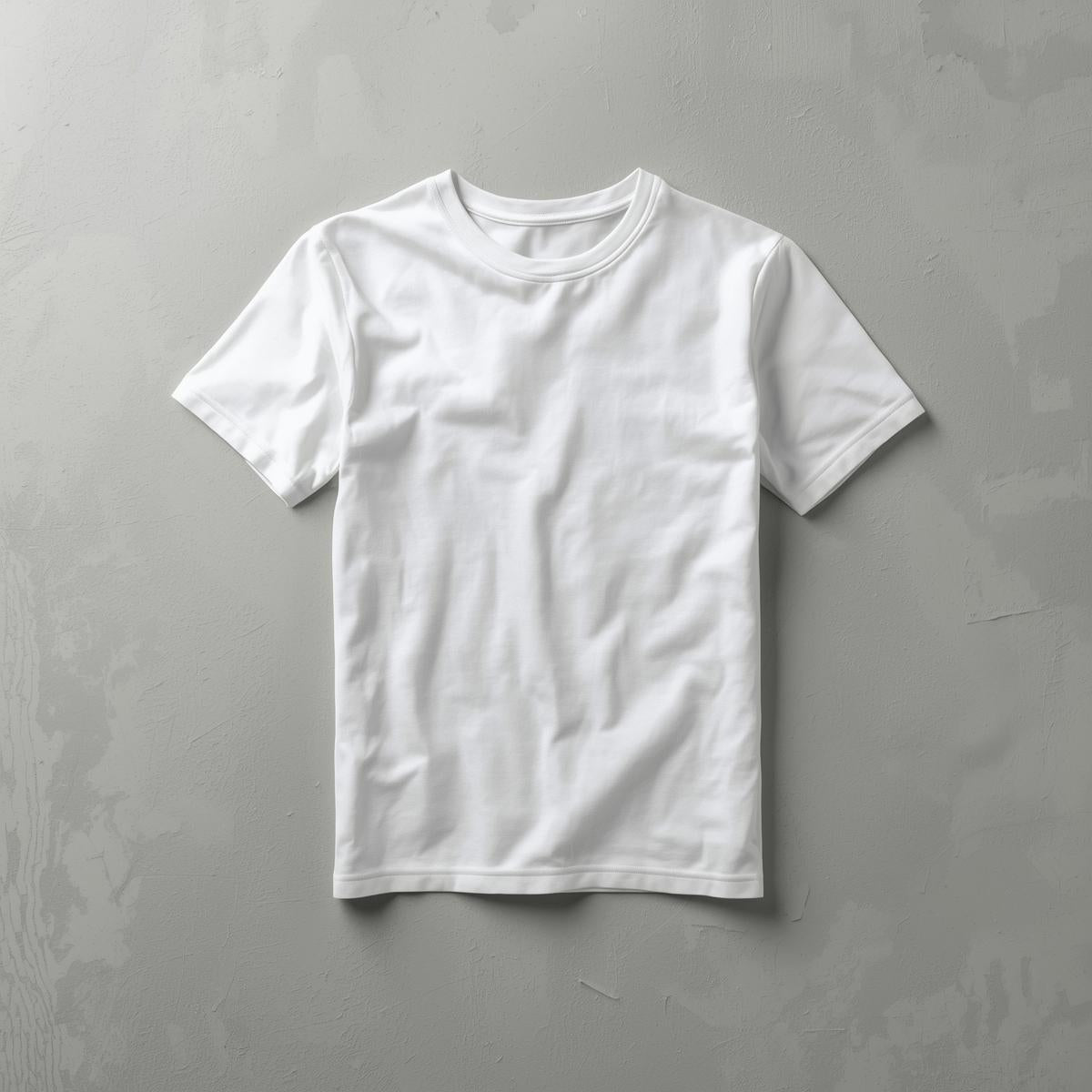 Plain Half Sleeve T-Shirt(white)