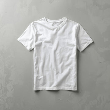Plain Half Sleeve T-Shirt(white)