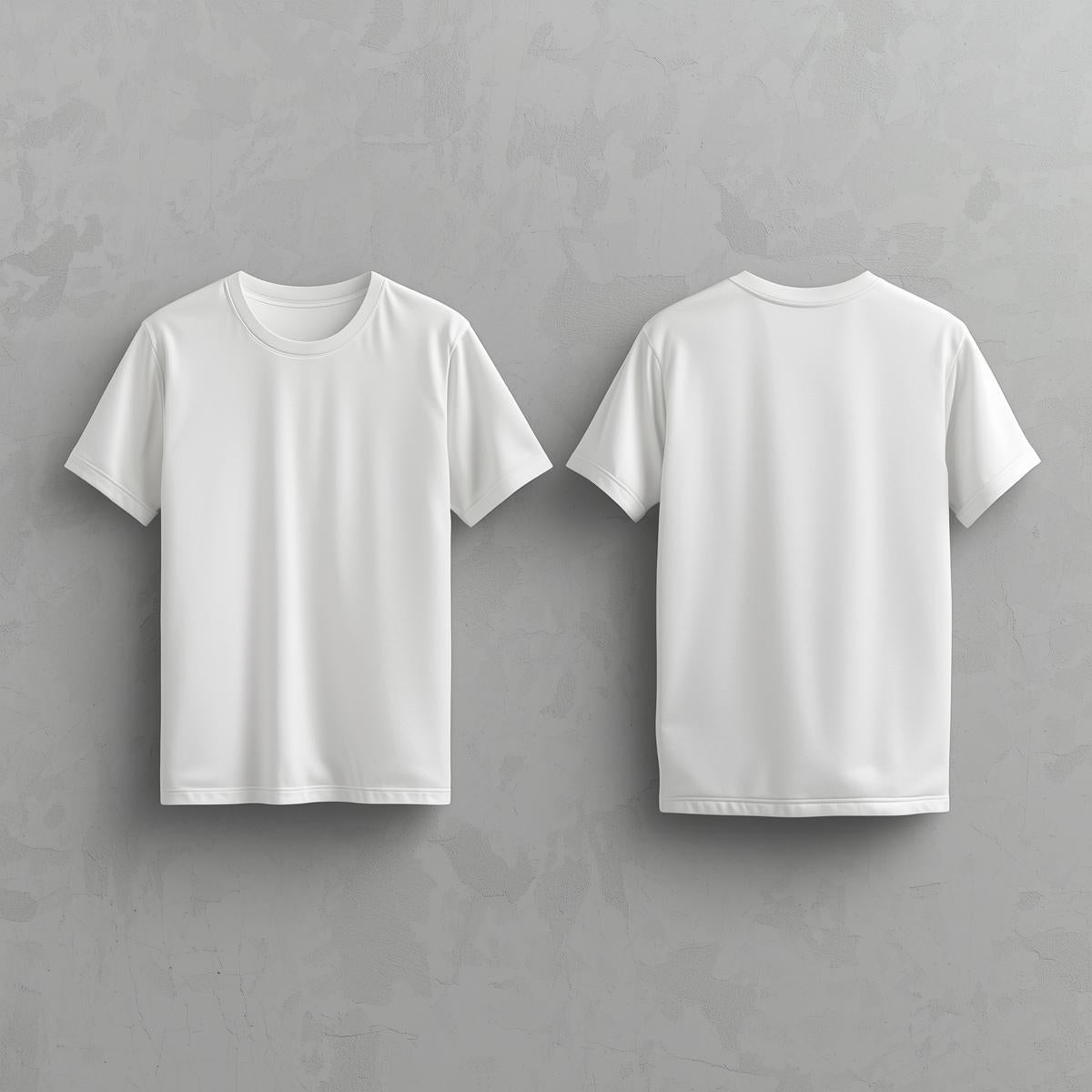 Plain Half Sleeve T-Shirt(white)