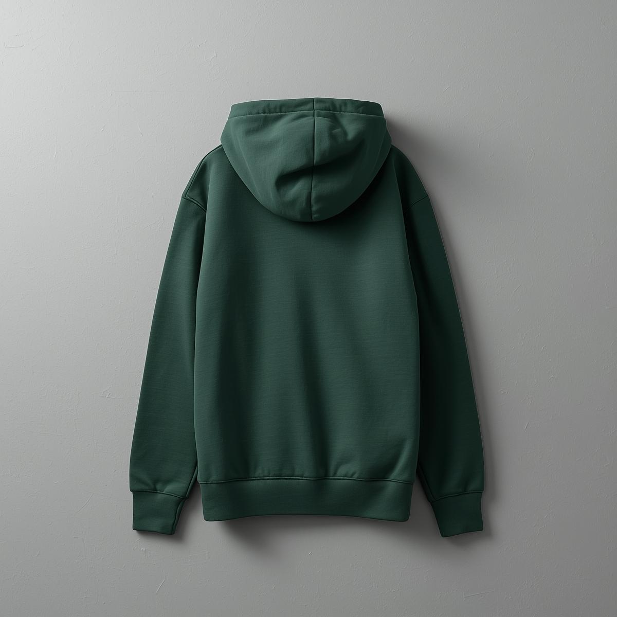 Hoodie Unisex Solid Green