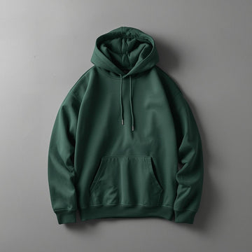 Hoodie Unisex Solid Green