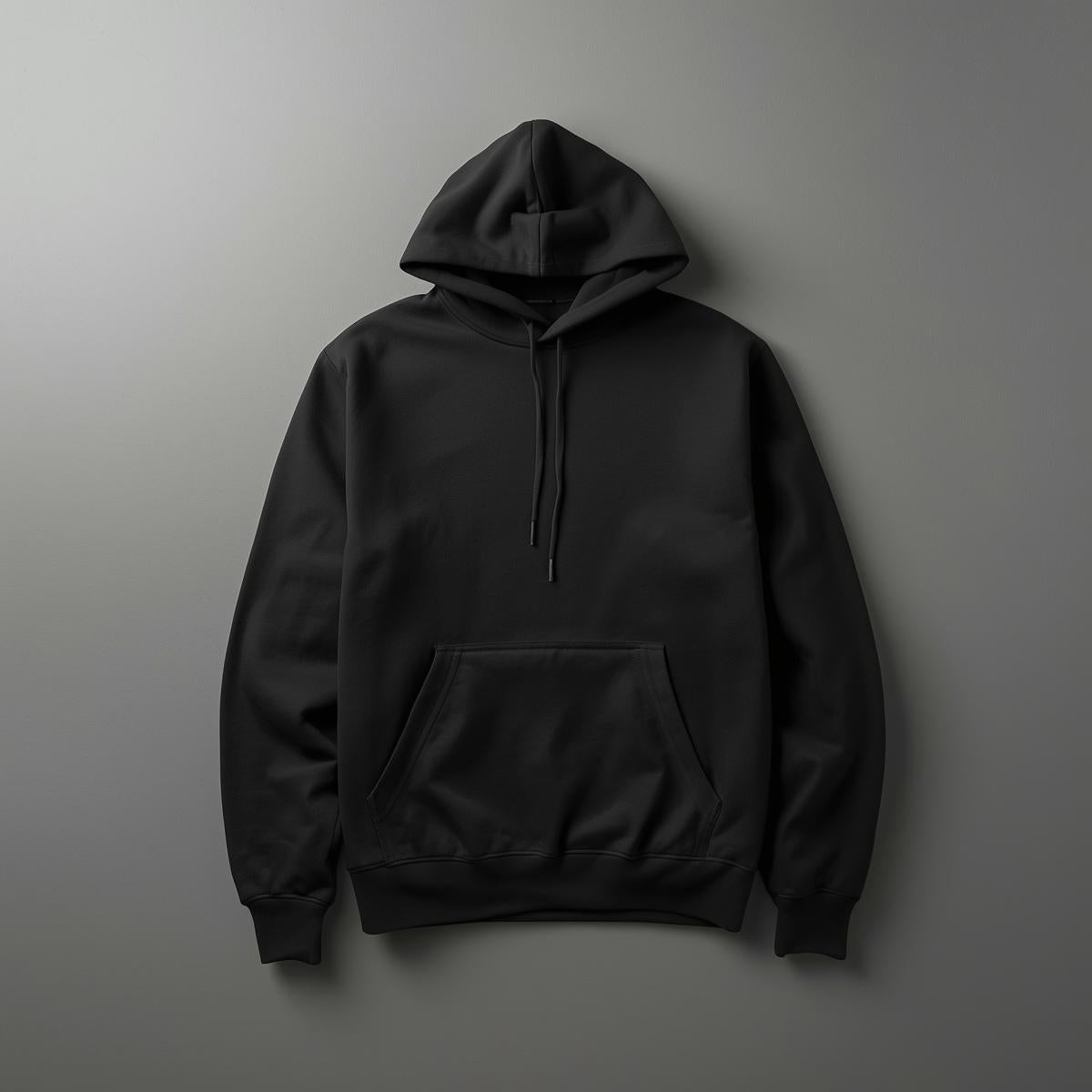 Hoodie Unisex Solid black