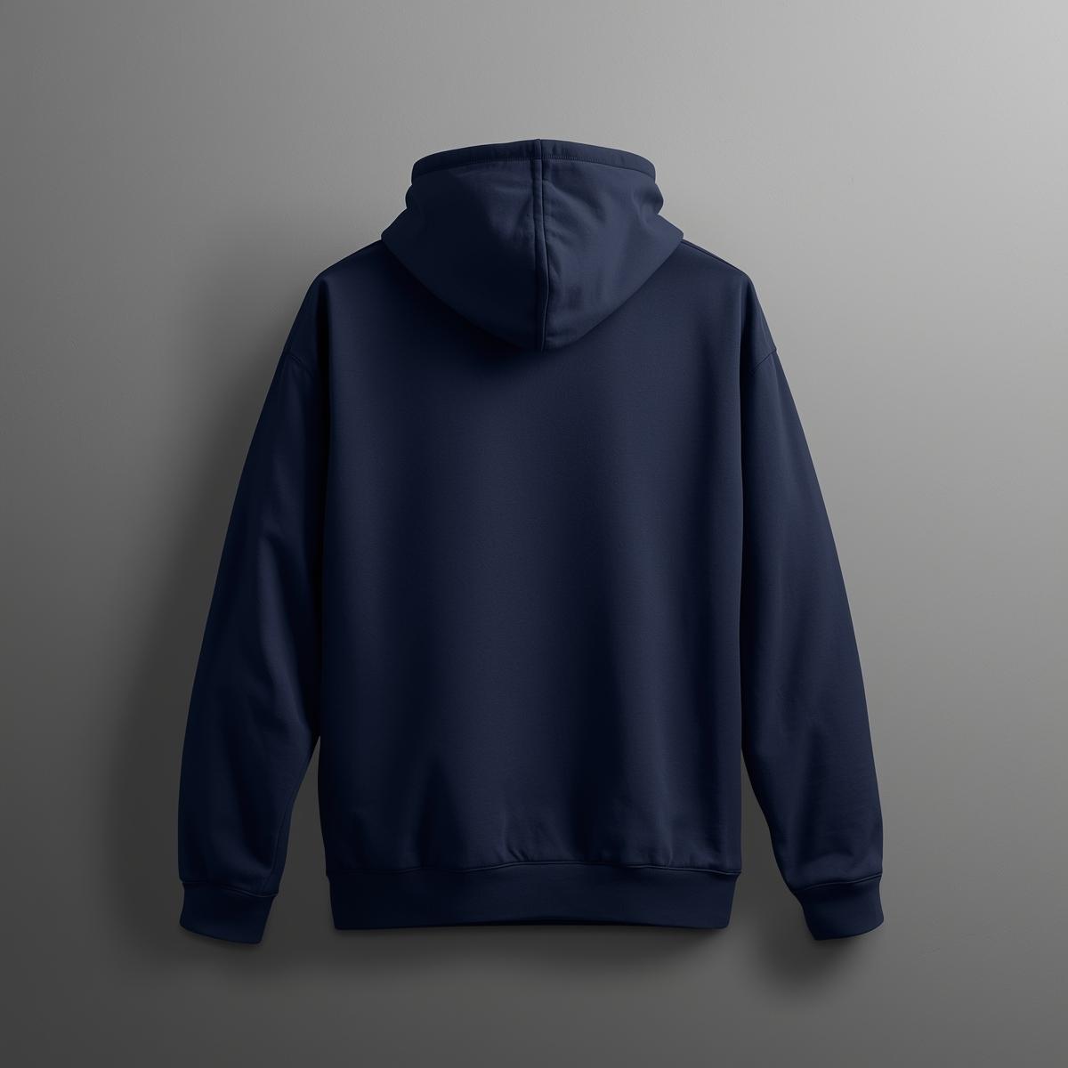 Hoodie Unisex Solid Navy