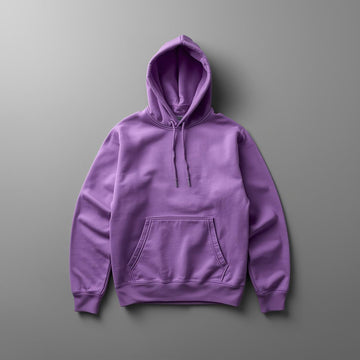 Hoodie Unisex Solid Purple