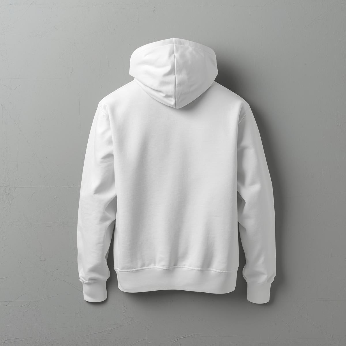 Hoodie Unisex Solid white
