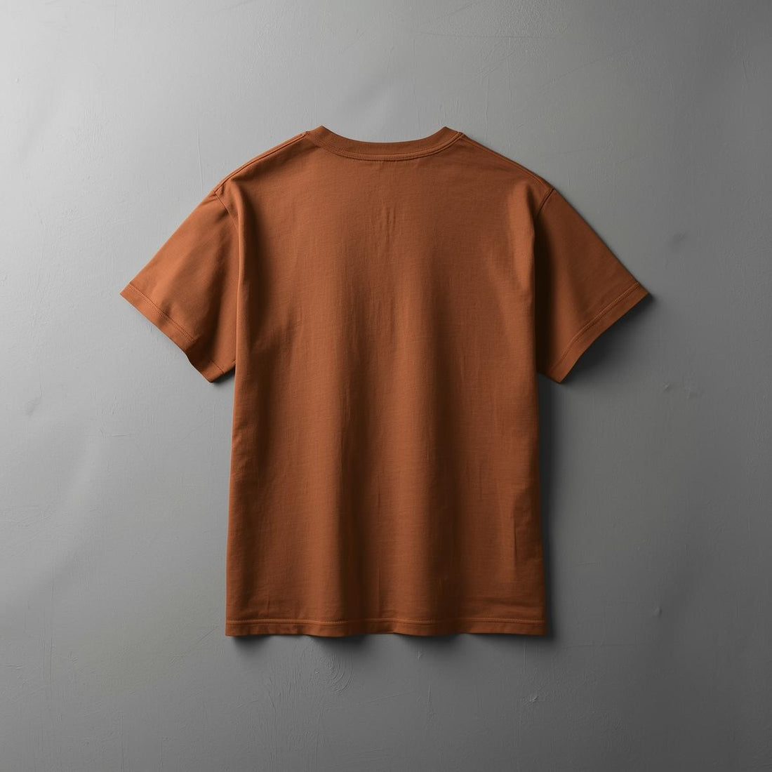Plain Half Sleeve T-Shirt(Brown)