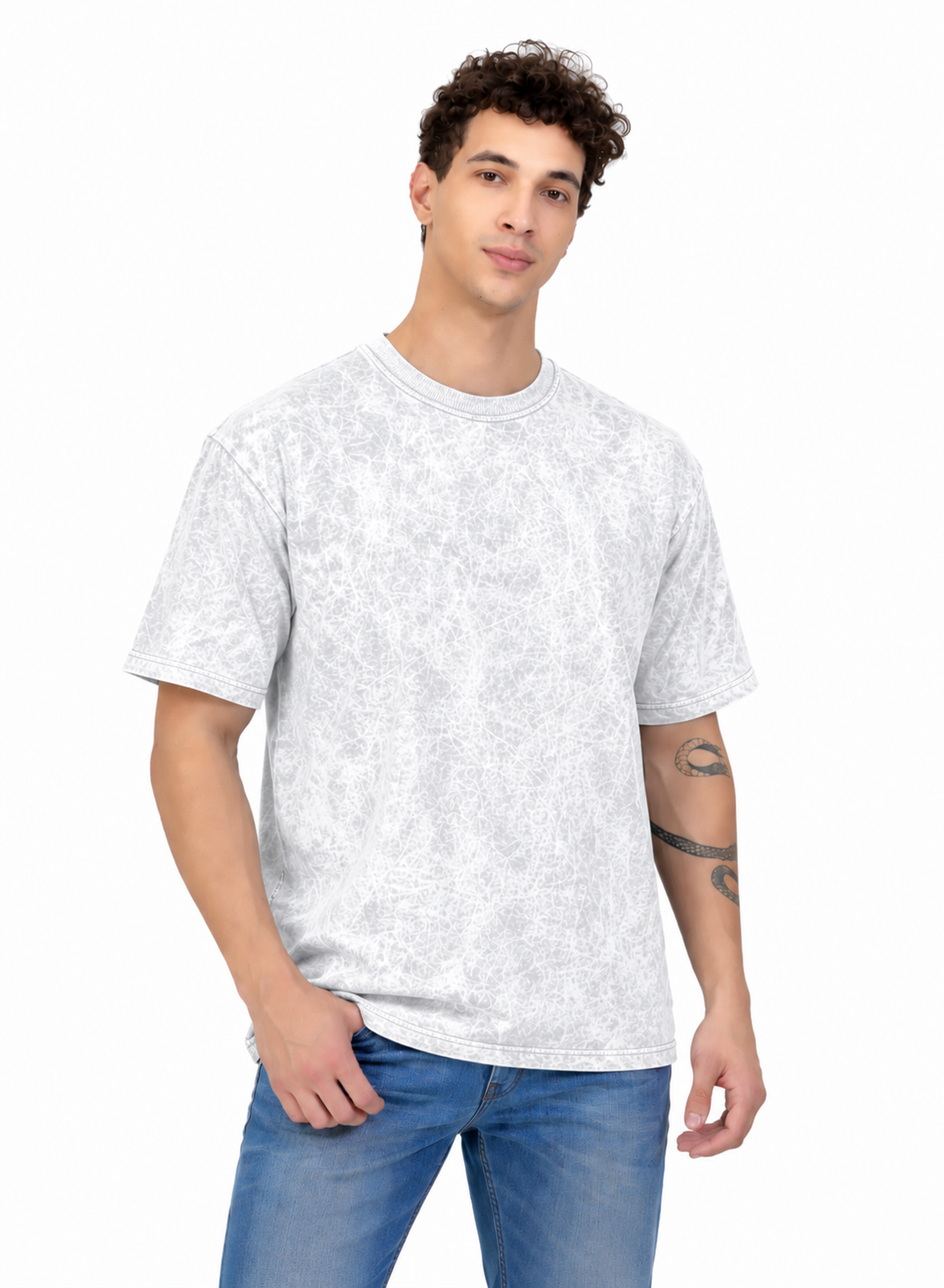 Acid Wash Oversized Cotton T-shirt