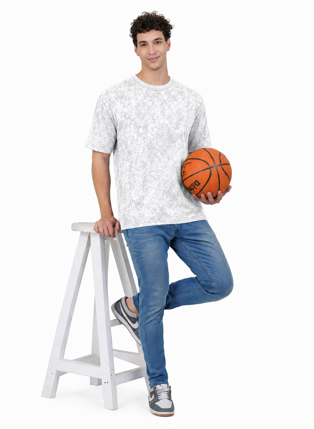 Acid Wash Oversized Cotton T-shirt