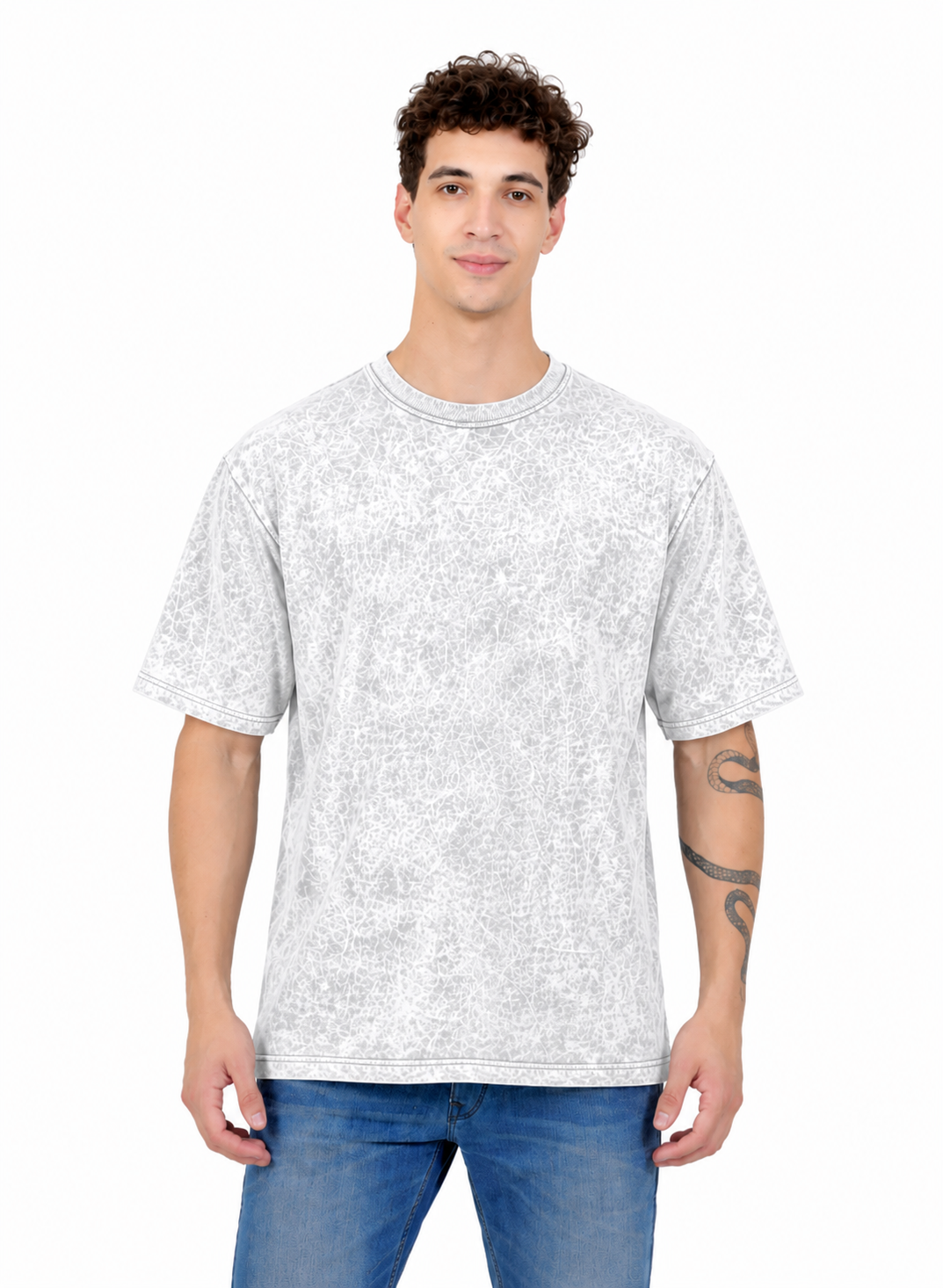 Acid Wash Oversized Cotton T-shirt