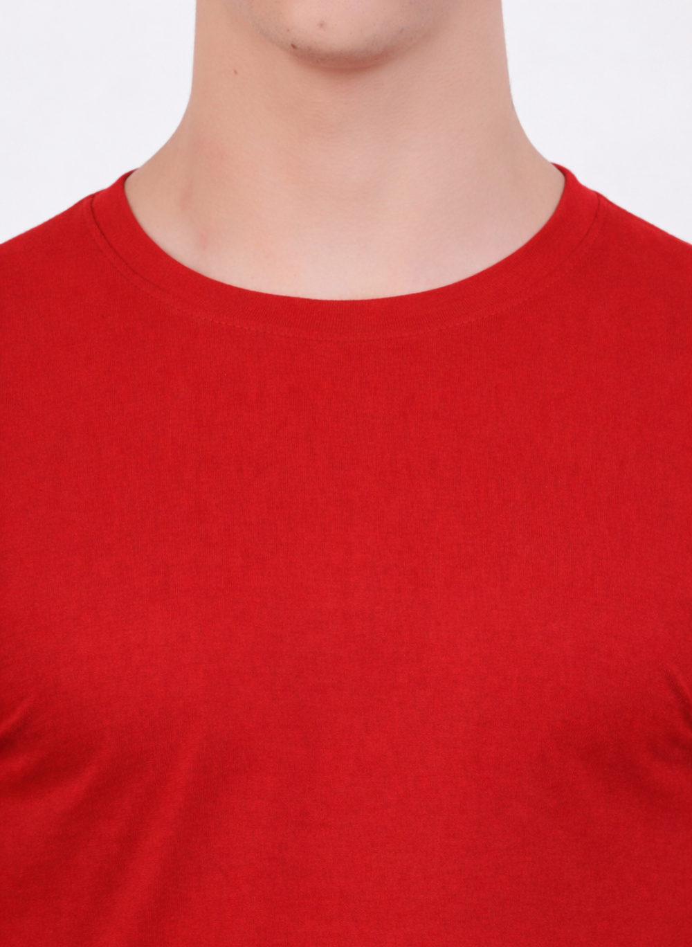 Plain Half Sleeve T-Shirt(Red)