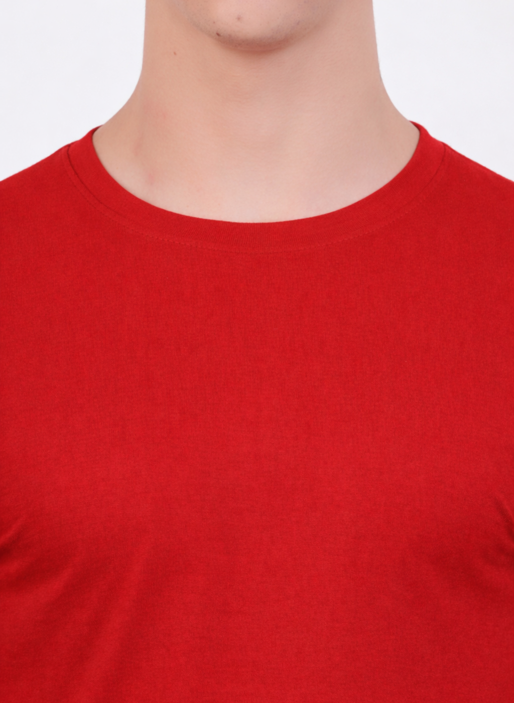 Plain Half Sleeve T-Shirt(Red)
