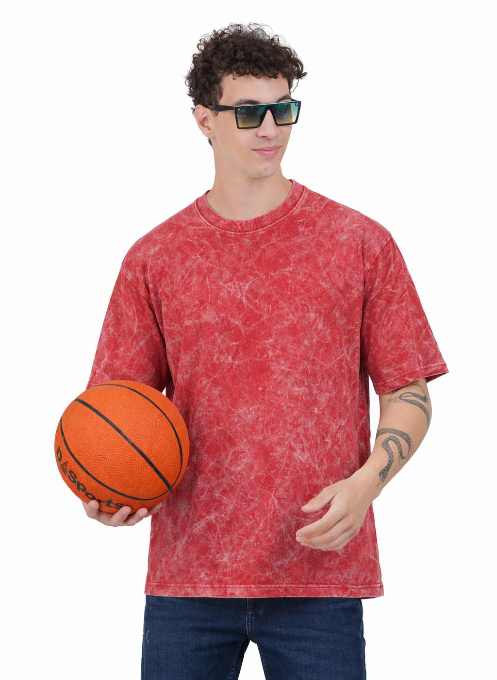 Acid Wash Oversized Cotton T-shirt