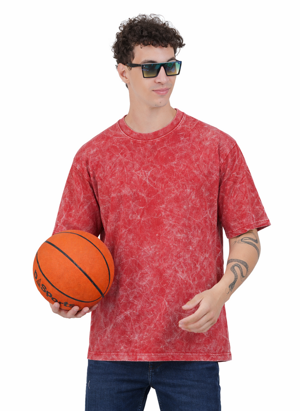Acid Wash Oversized Cotton T-shirt