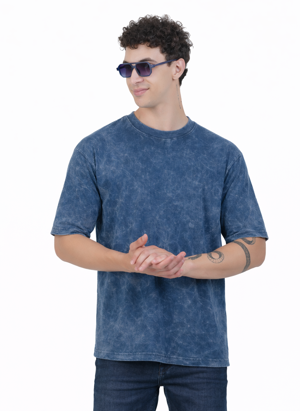 Acid Wash Oversized Cotton T-shirt