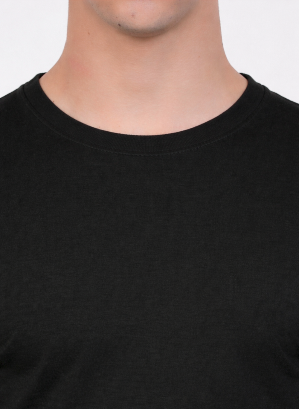 Plain Half Sleeve T-Shirt(black)
