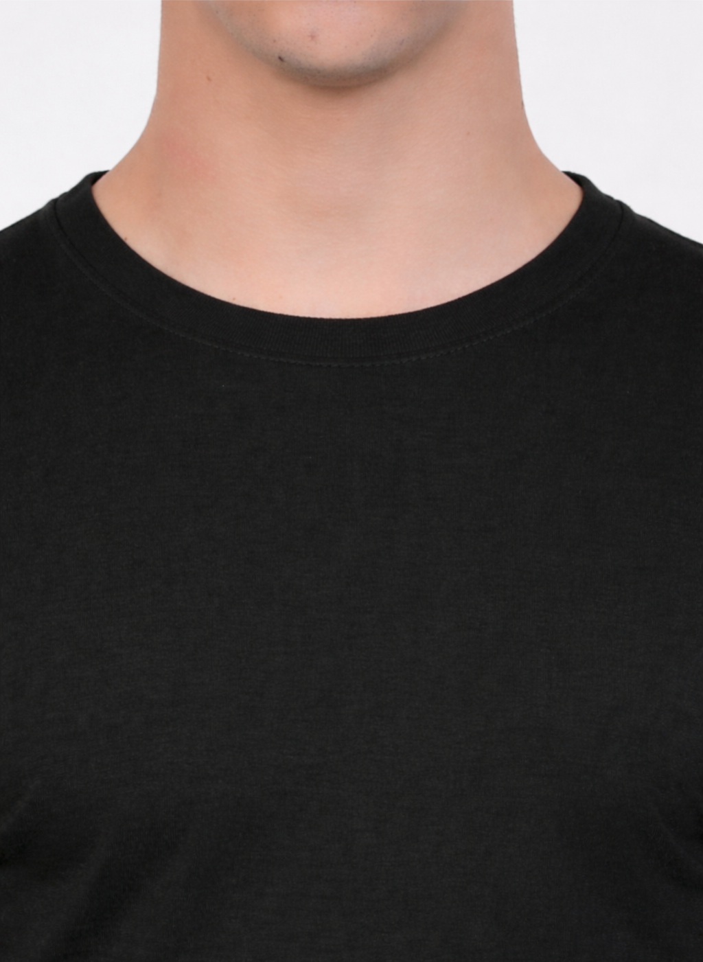 Plain Half Sleeve T-Shirt(black)