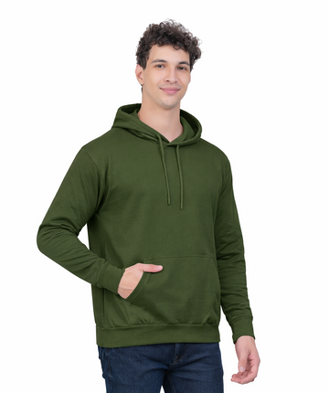 Hoodie Unisex Solid Green