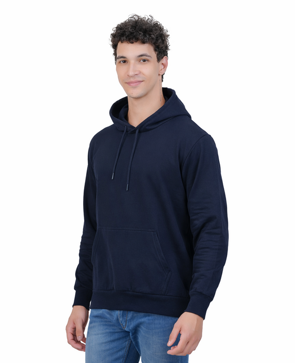 Hoodie Unisex Solid Navy