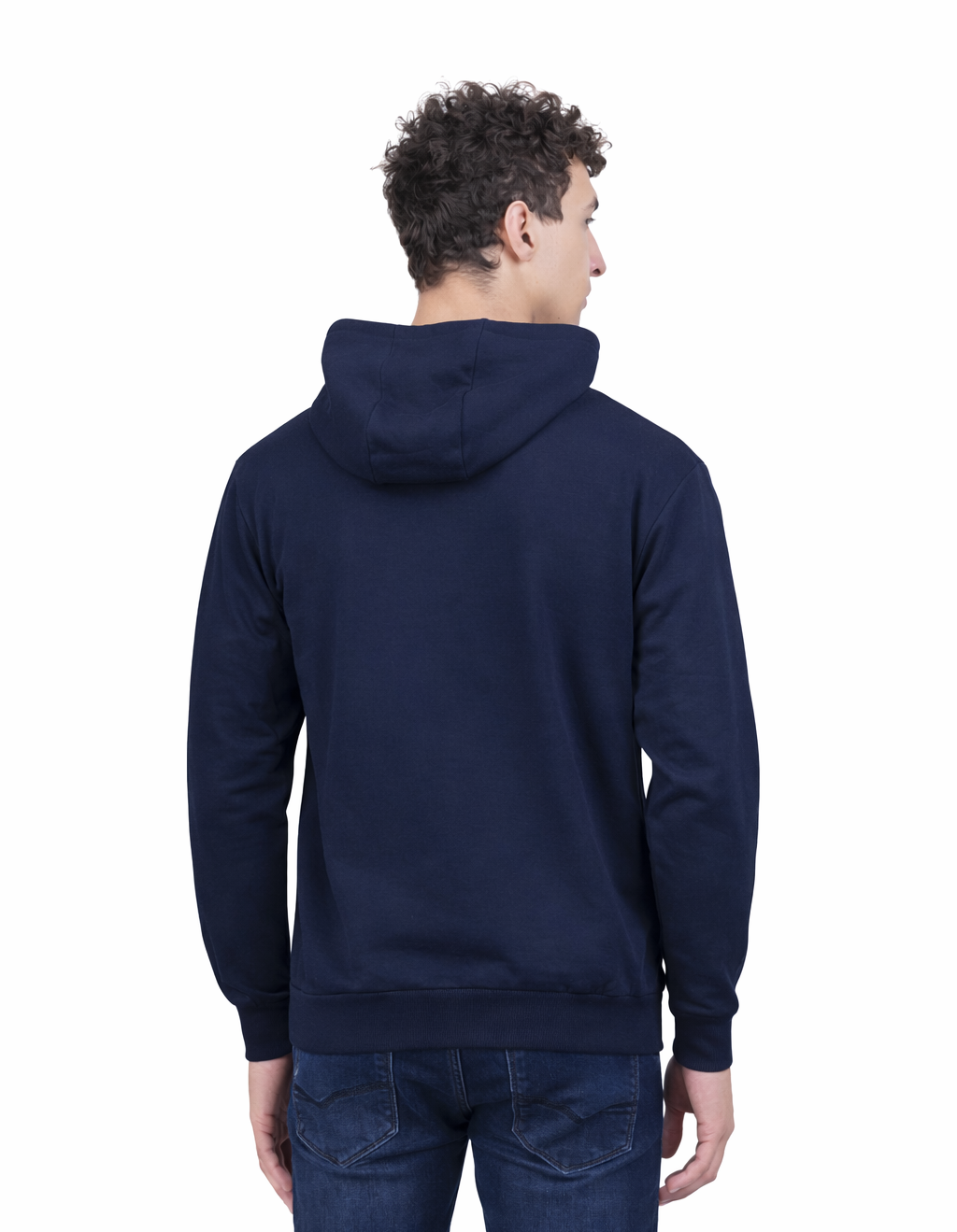Hoodie Unisex Solid Navy