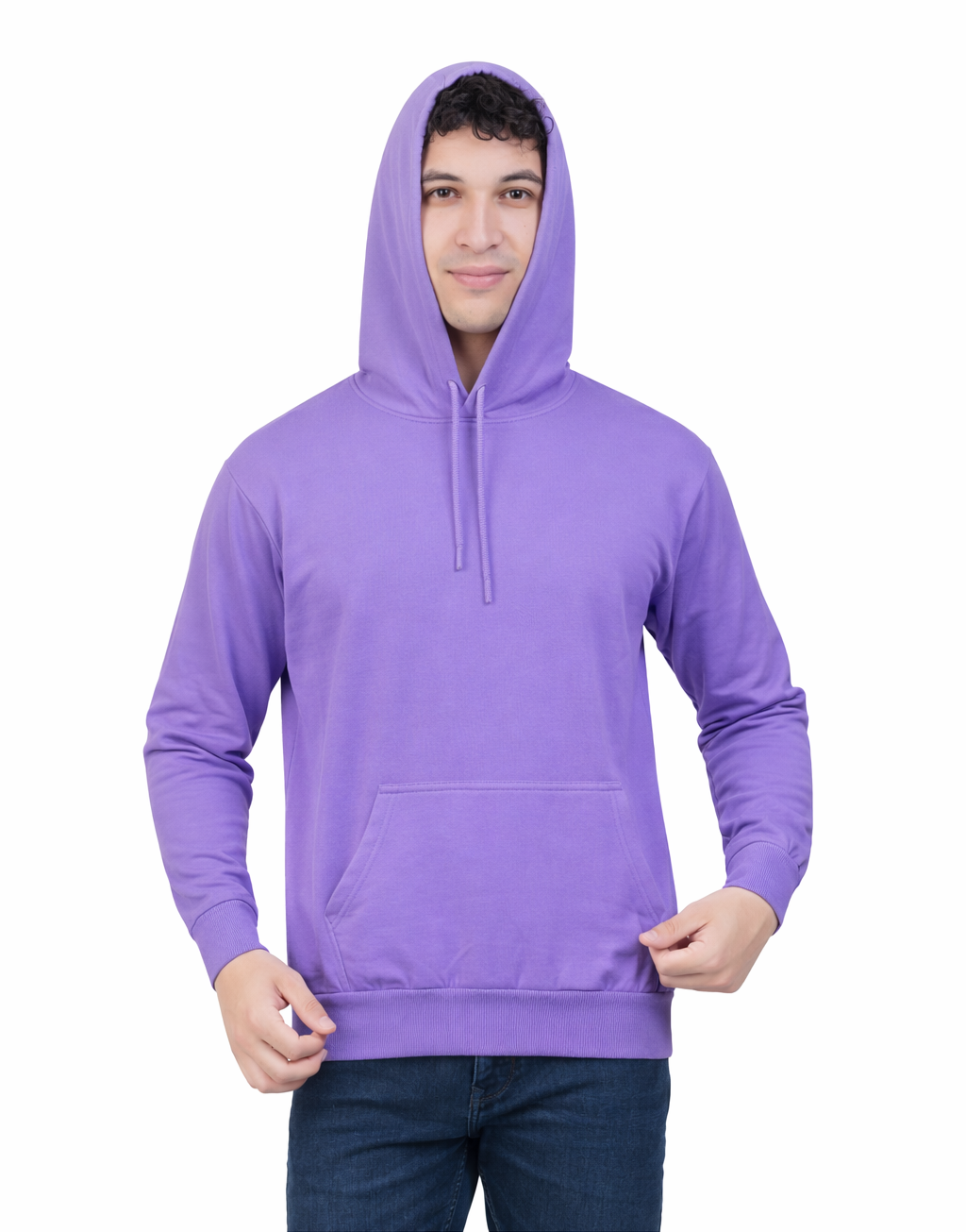 Hoodie Unisex Solid Purple