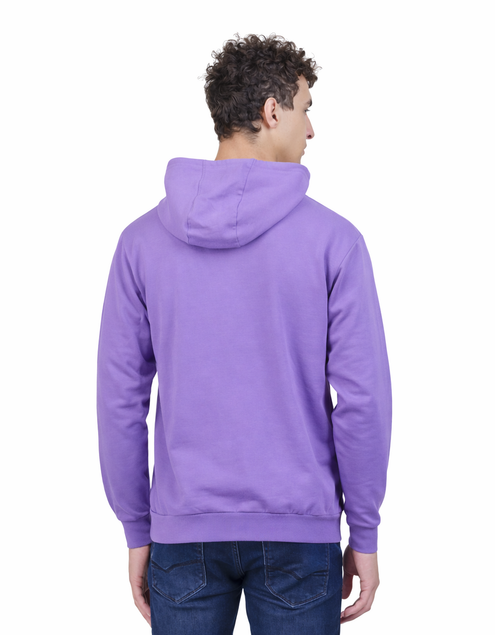 Hoodie Unisex Solid Purple