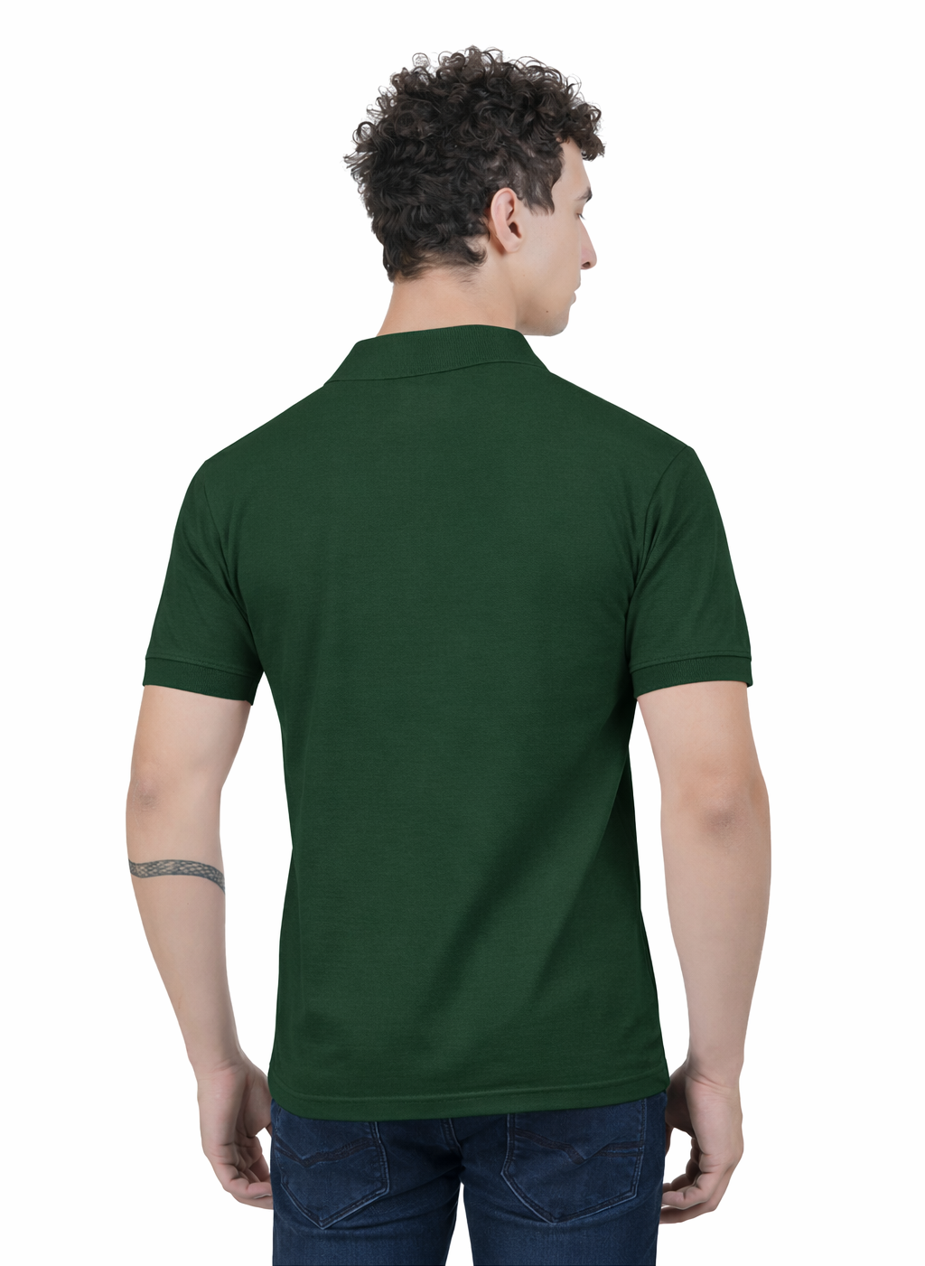 Men’s Premium Solid Polo T-Shirt – Bottoel Green