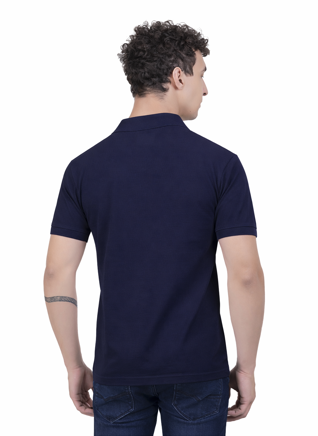 Men’s Premium Solid Polo T-Shirt – Navy