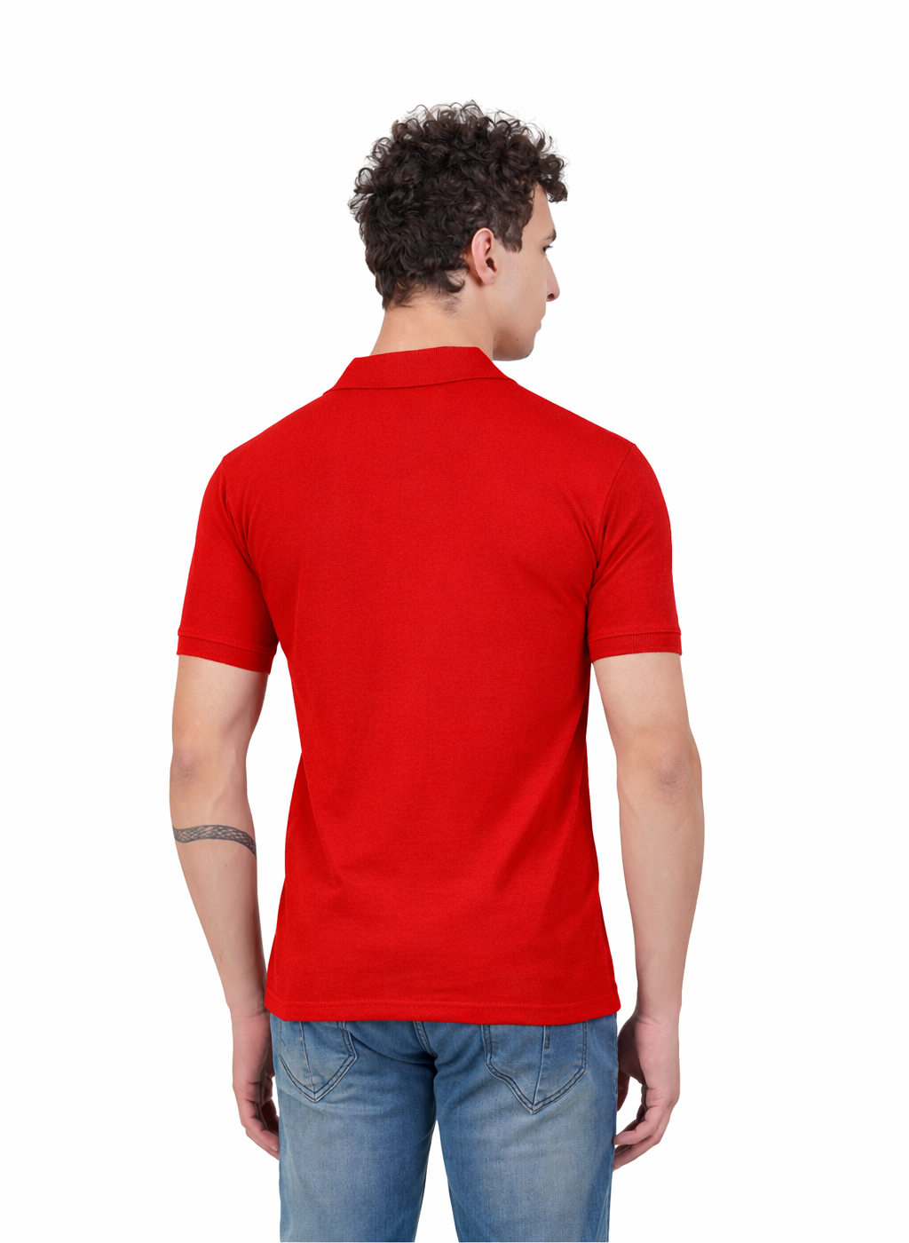 Men’s Premium Solid Polo T-Shirt – Red