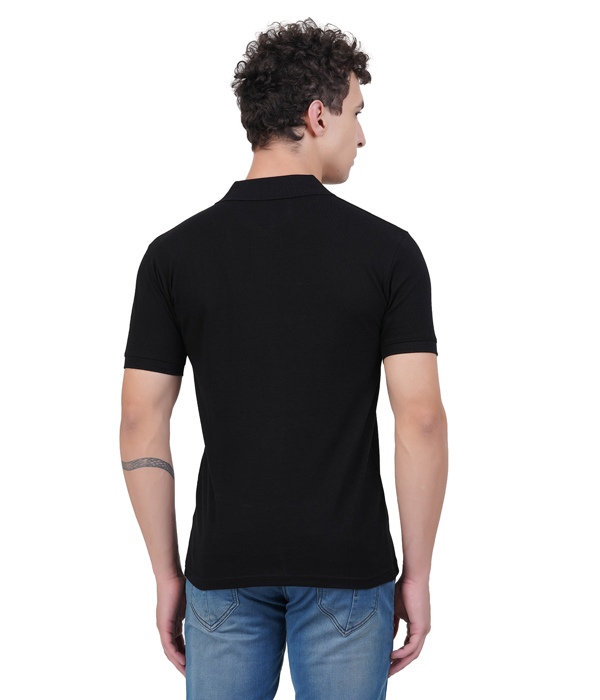 Men’s Premium Solid Polo T-Shirt – Black