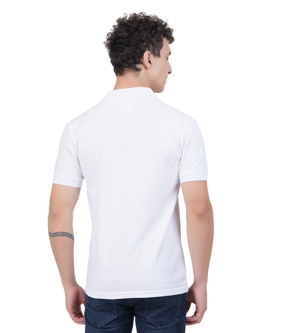 Men’s Premium Solid Polo T-Shirt – White