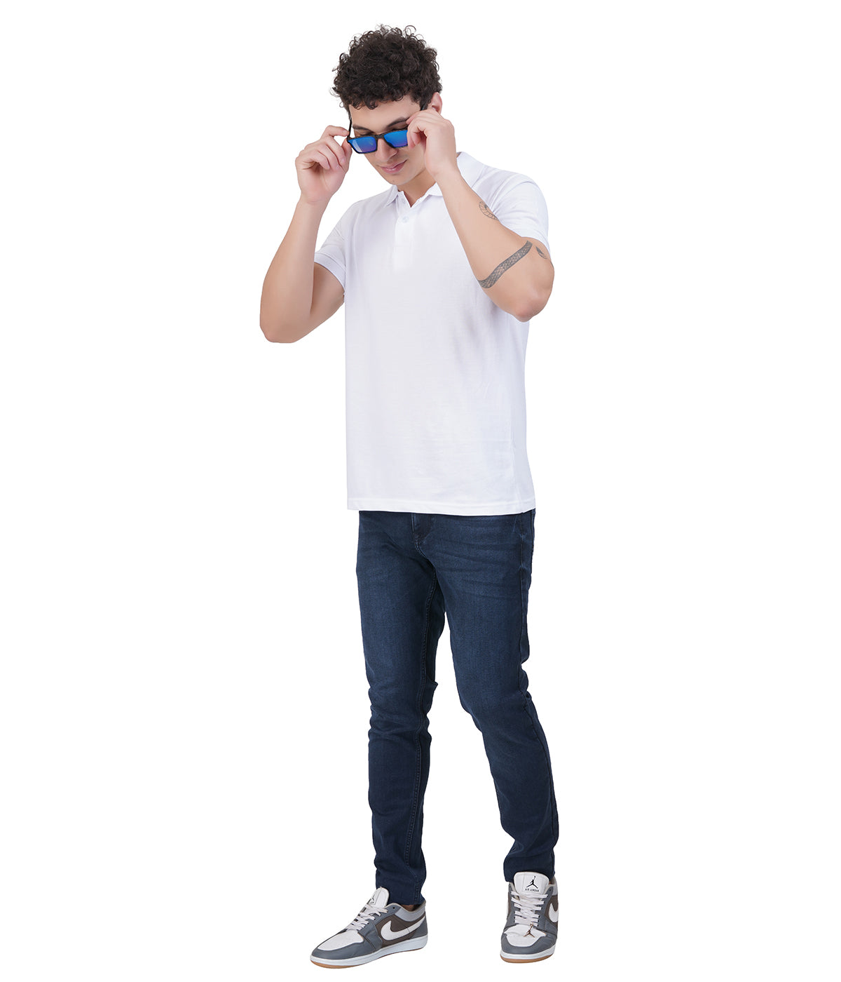 Men’s Premium Solid Polo T-Shirt – White