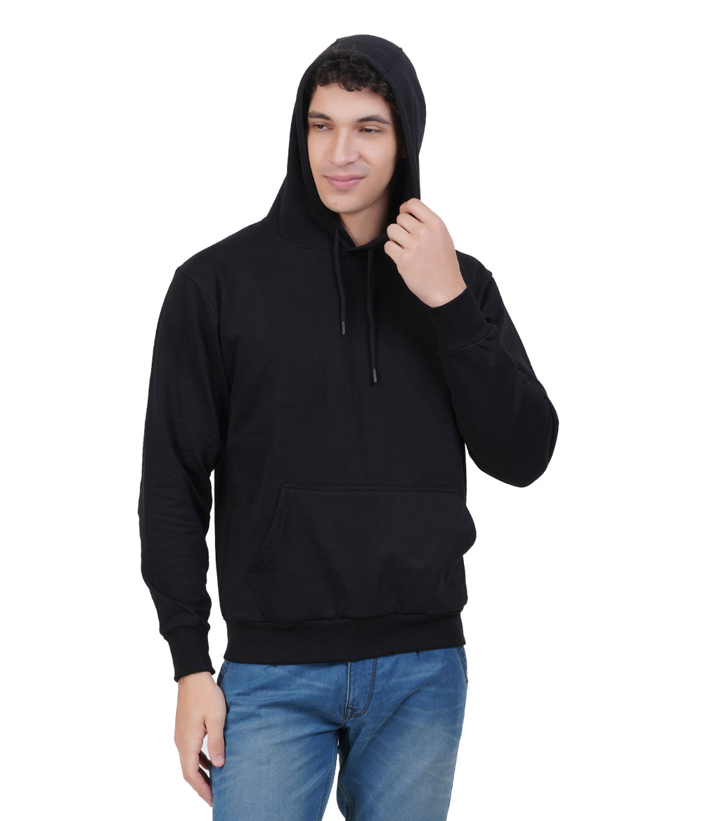 Hoodie Unisex Solid black