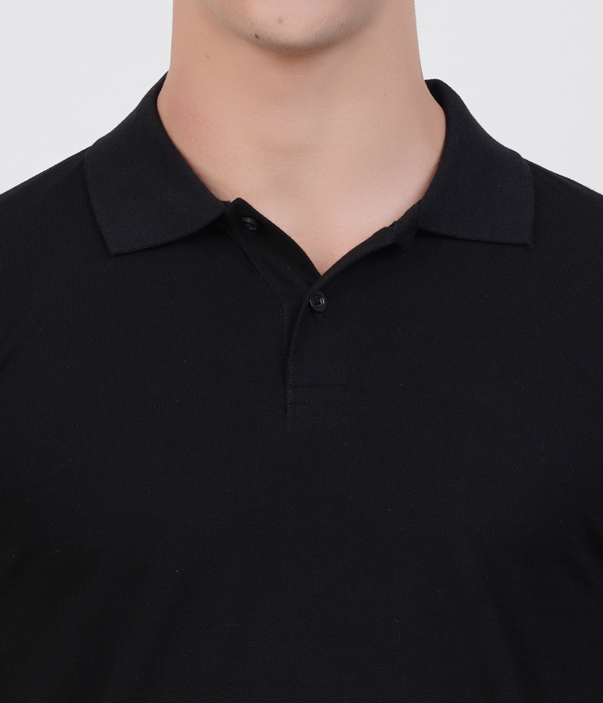 Men’s Premium Solid Polo T-Shirt – Black