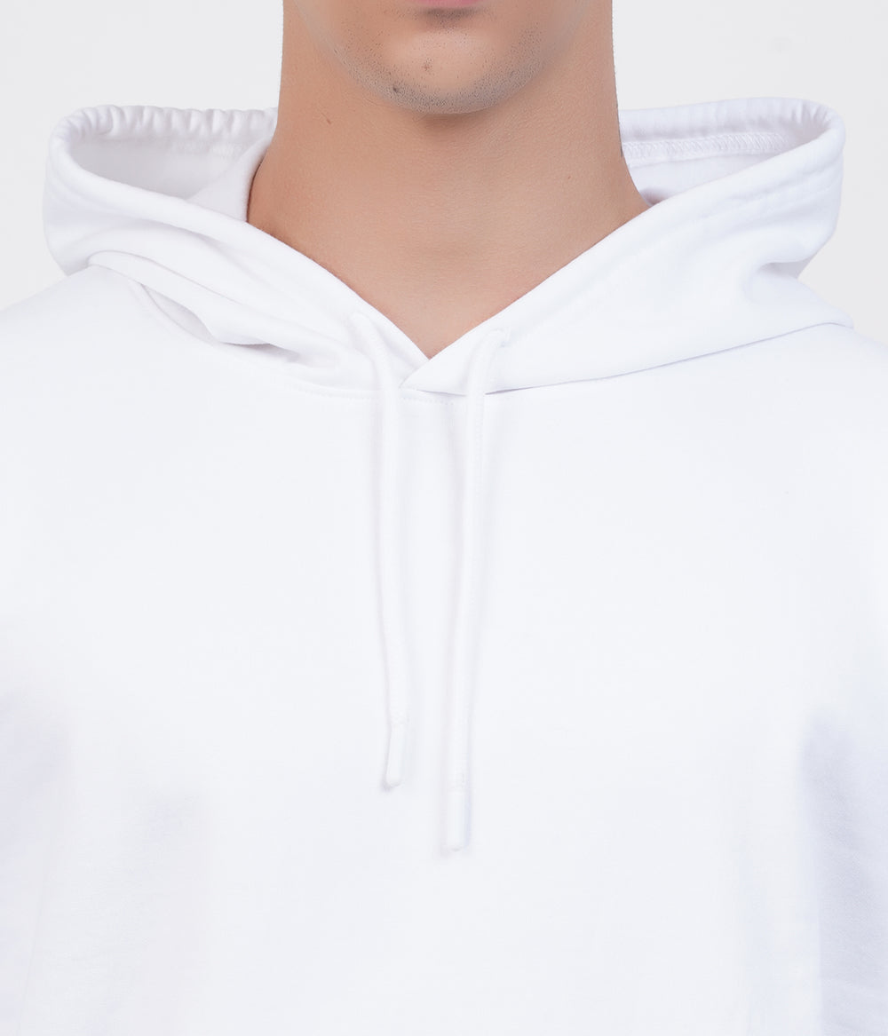 Hoodie Unisex Solid white