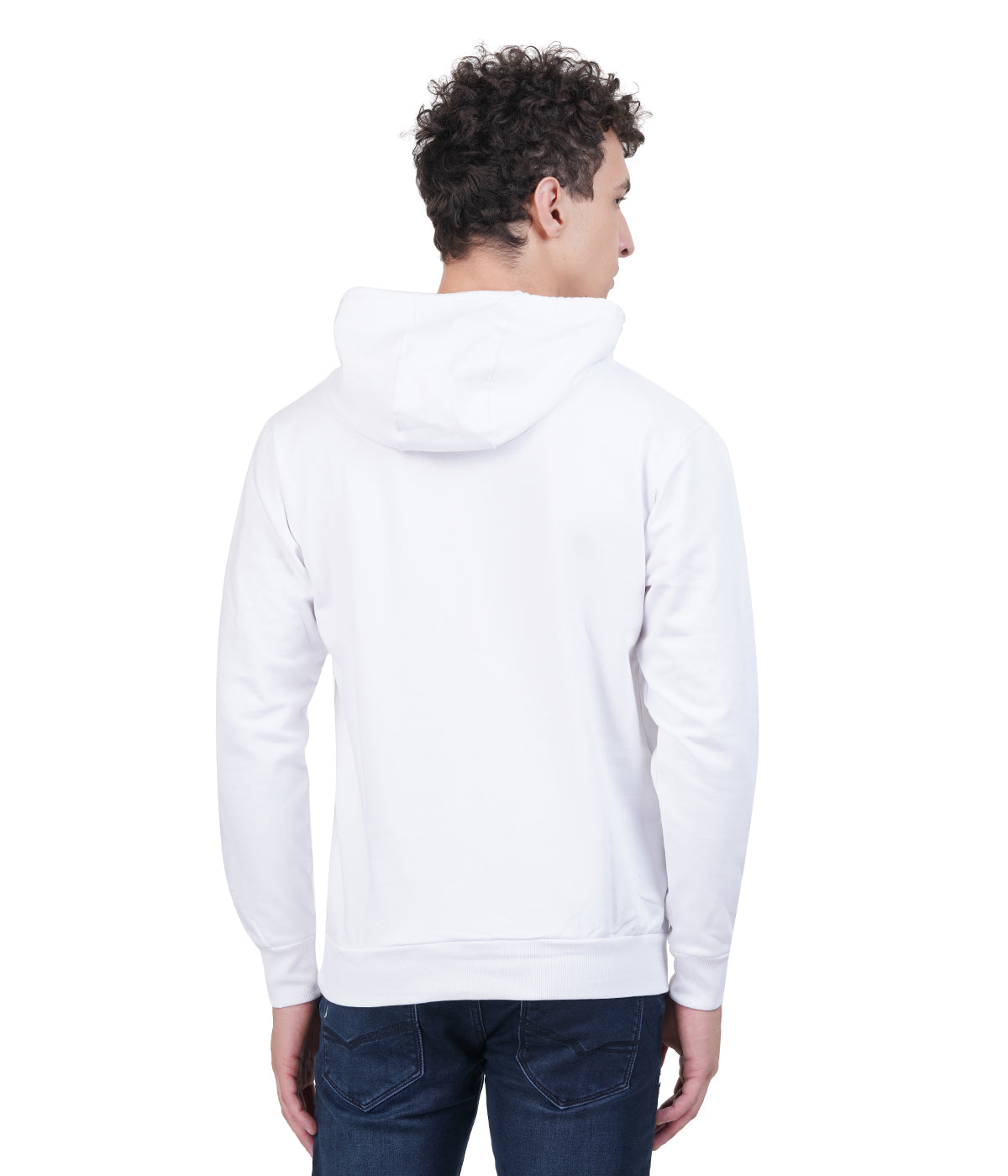 Hoodie Unisex Solid white