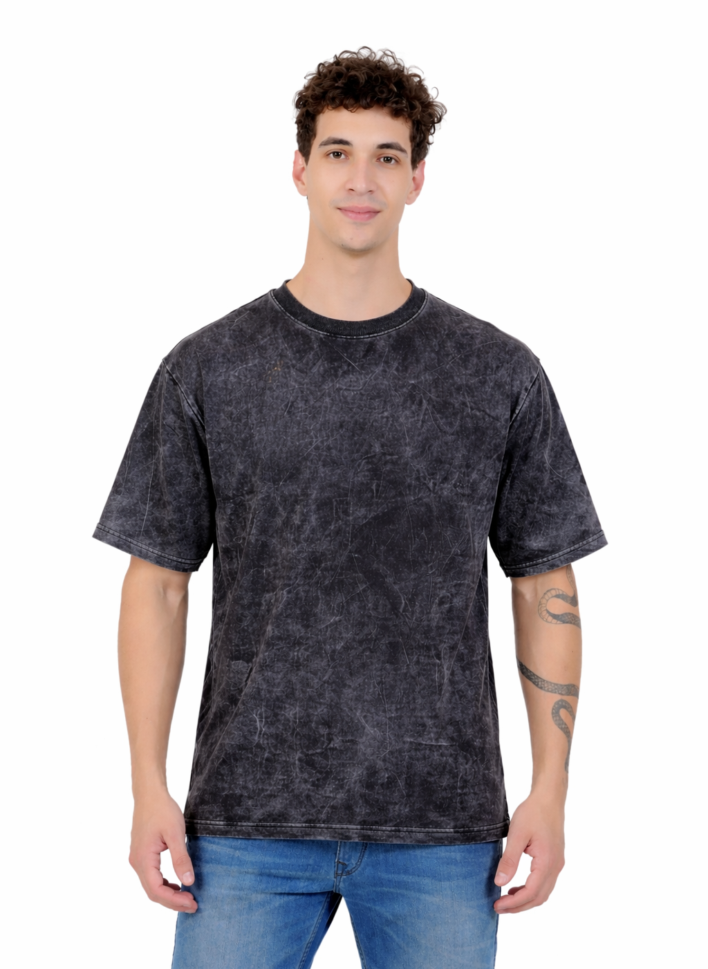 Acid Wash Oversized Cotton T-shirt