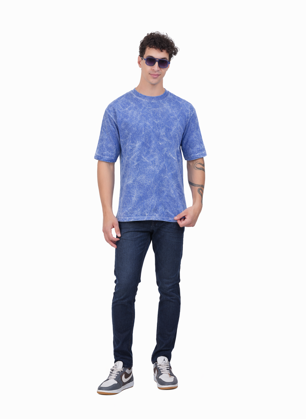 Acid Wash Oversized Cotton T-shirt