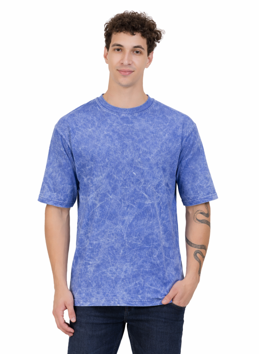 Acid Wash Oversized Cotton T-shirt